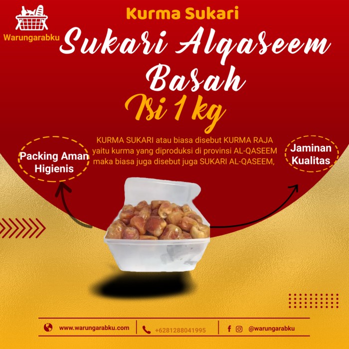 

KURMA SUKARI 1 KG NR SUKARI BASAH TERBARU