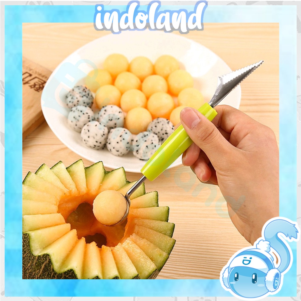 ☀INDOLAND☀ R431 Alat Pengupas Buah / Sendok Serut Scoop Buah / Spoon Fruit