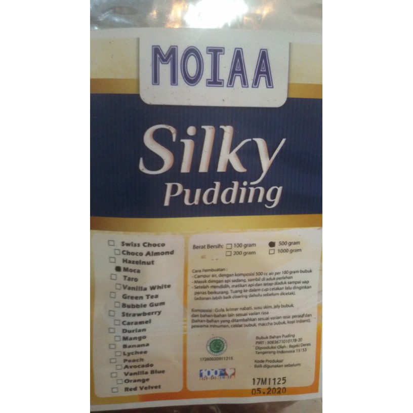 

BIG SALE MOIAA PUDDING SUTRA 500 GRAM/ MOIAA SILKY PUDDING/ 17 RASA/ 500 GRAM !!!