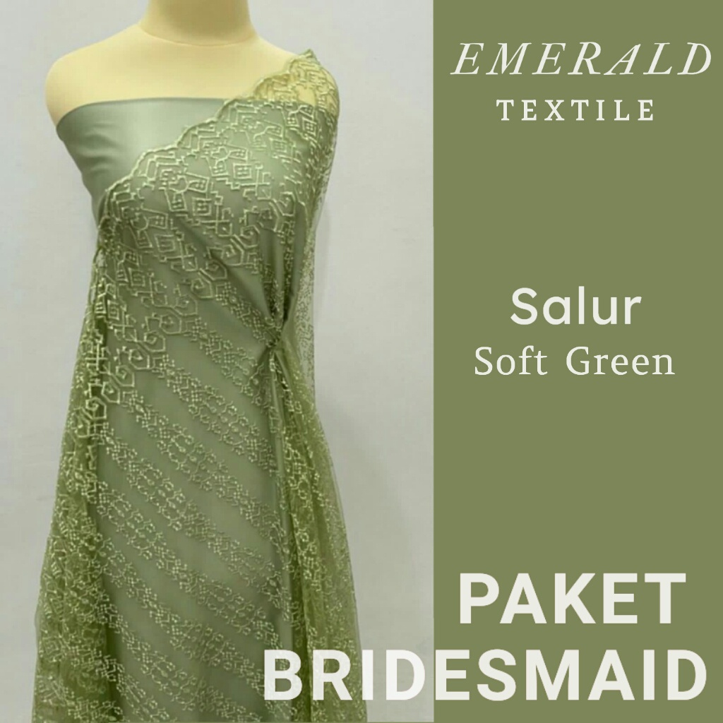 Paket Bridesmaid Spesial Pilihan Warna / Seragam Keluarga / Lamaran / Wisuda / By Emerald Textile - Salur