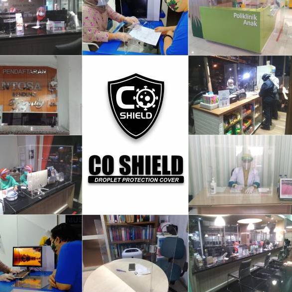 

[ SALE ] Sekat Akrilik / Pembatas Acrylic CO SHIELD- Tipe 02 M - 60x80cm - 3mm