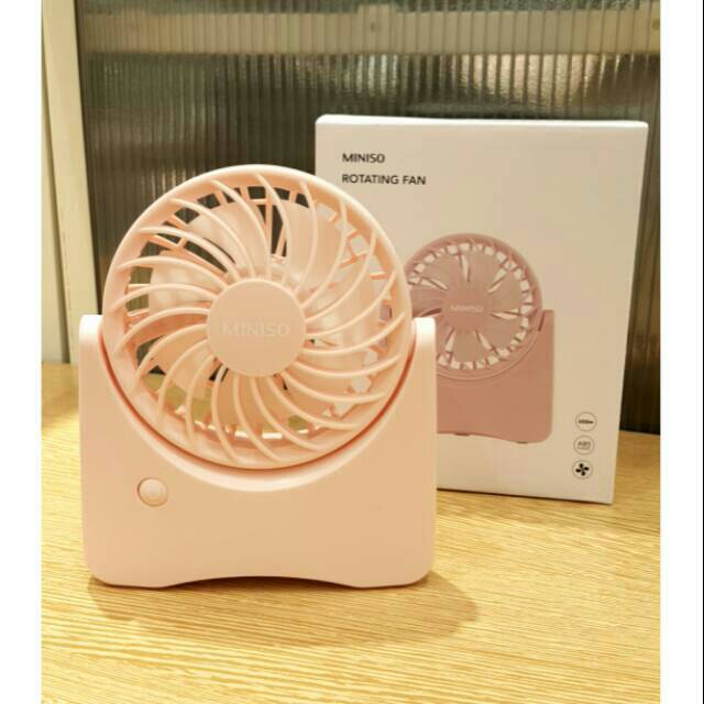 MINISO ROATING MINI FAN. 2WRN. kipas angin portable miniso murah. Ready surabaya
