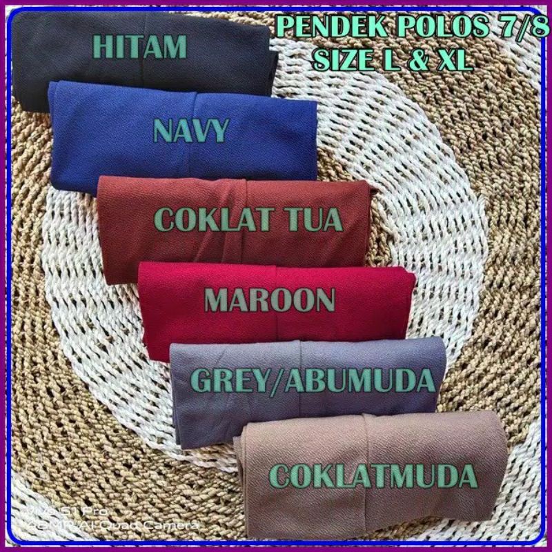 KULOT PENDEK 7/8 POLOS WANITA / KULOT PENDEK UNTUK SEHARI-HARI