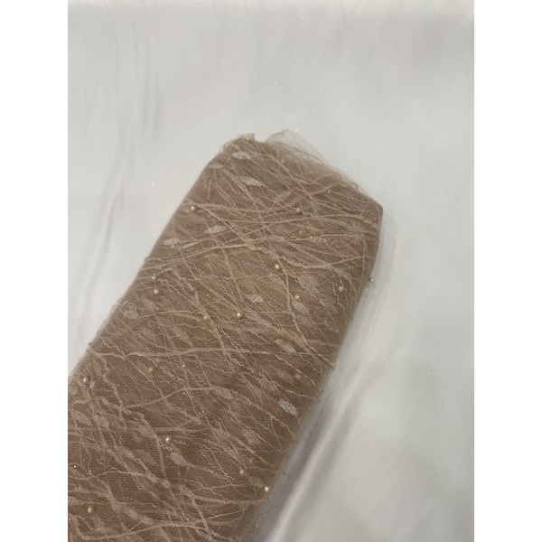 kain Tulle akar mutiara-Coksu