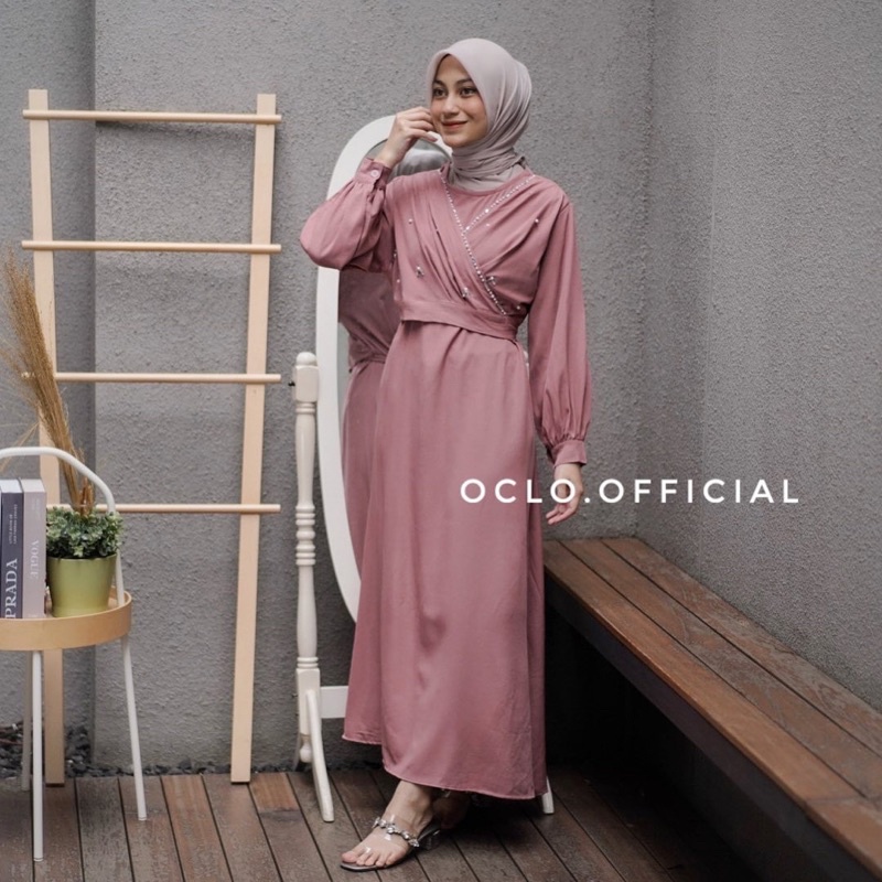 [BISA COD] Gezlie dress by oclo -‘Baju muslim wanita lebaran