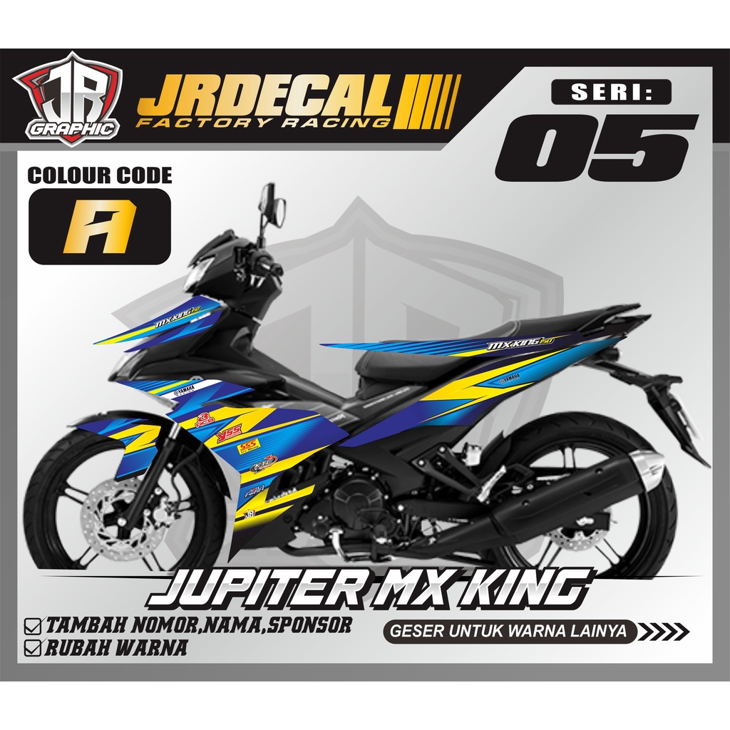 (BISA COD) STICKER STRIPING MOTOR JUPITER MX KING 150  SEMI FULL POLA PRESISI CUSTOM VARIASI KEREN S