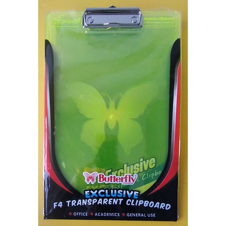 

F4 TRANSPARENT CLIPBOARD BUTTERFLY