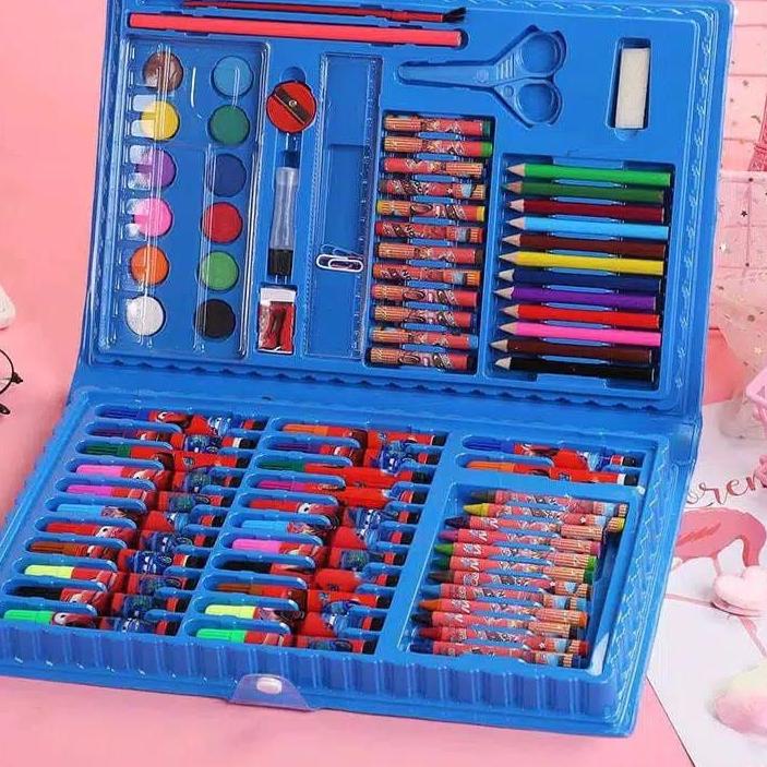 

Ayo Beli PS - Crayon Art Set Pensil Warna Warni 86 Pcs / Crayon Colouring Set 86 in 1 / Gulali Books Paket Art Set 86in1 Alat menggambar dan Mewarnai Art Set 86 Pcs~