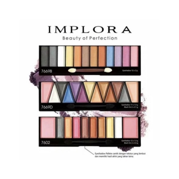 Implora Eyeshadow Original BPOM 7602 (10 WARNA) (GROSIR)