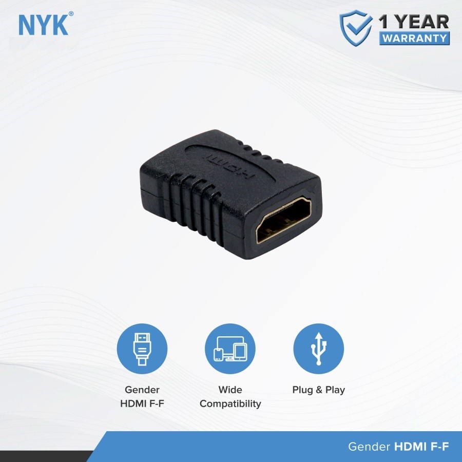 Sambungan (Gender) HDMI F-F NYK / Converter Gender HDMI F/F NYK