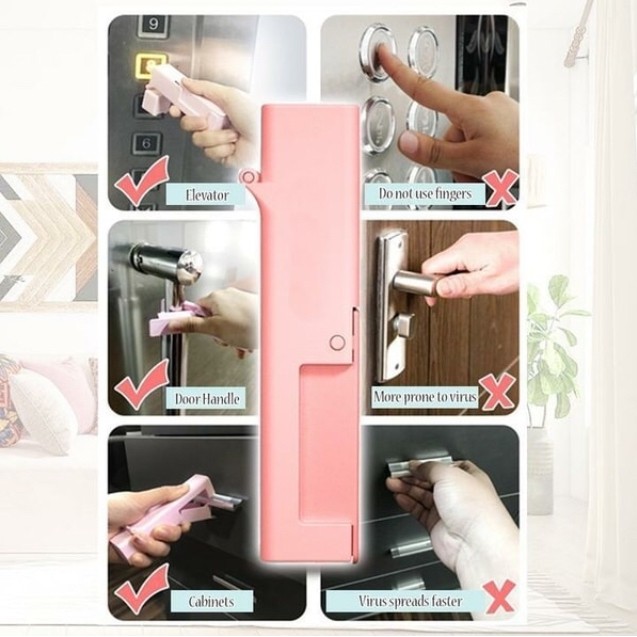 No Touch Hand Tool | Persiapan New Normal keychain atm lift door