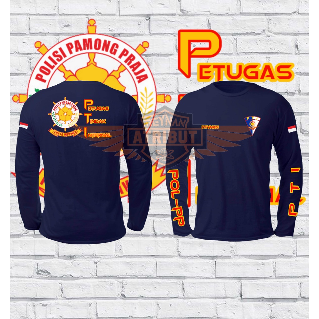 kaos pol pp pti/ kaos lengan panjang pol pp pti/ kaos pti/ T-Shirt pol pp pti