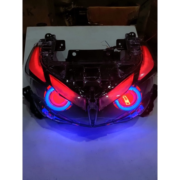 LAMPU ALIS RUNNING AEROX NEW SEPAKET REFLEKTOR/HEADLAMP AEROX NEW ORIGINAL (BUKAN BILED)