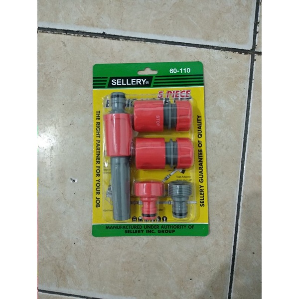 Semprotan + Sambungan Selang Air set Isi 5pc / Adaptor Selang Air isi 5pc