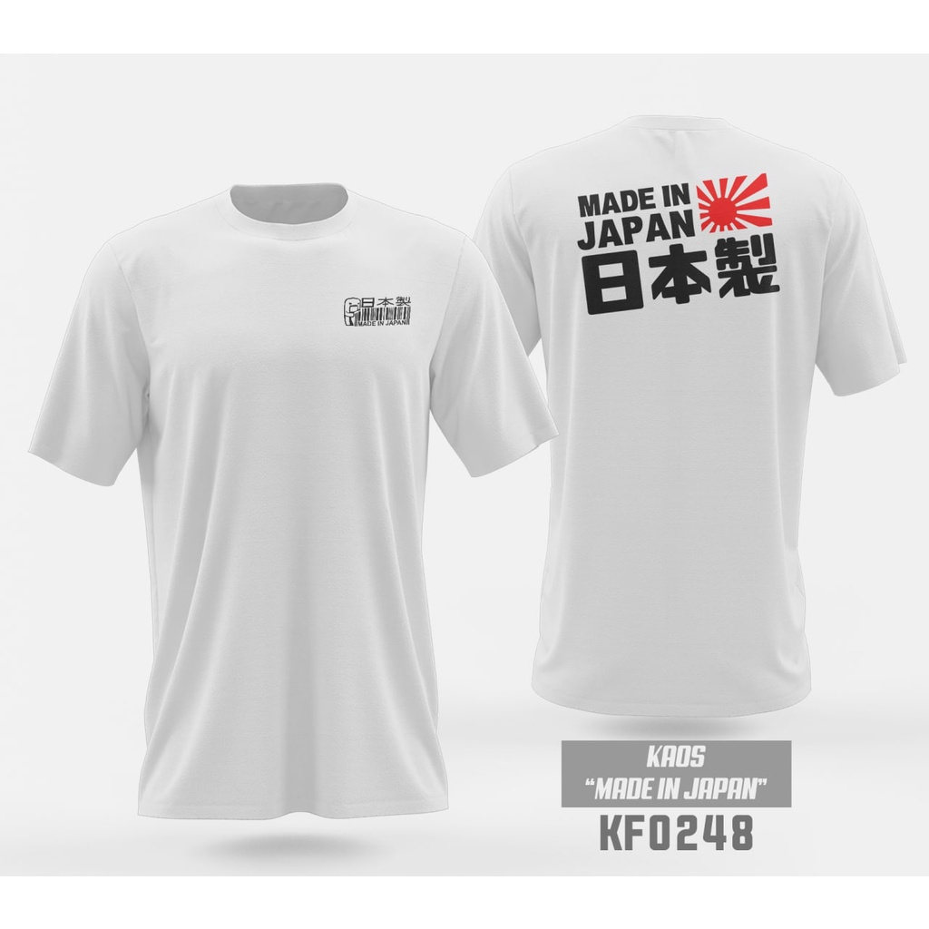 BAJU KAOS DISTRO MADE IN JAPAN ADA SIZE JUMBO