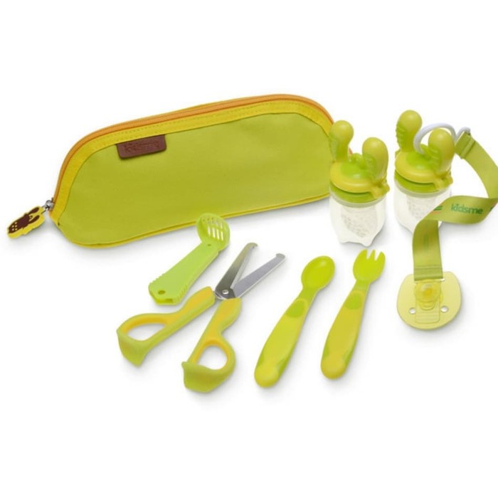 KIDSME Baby Mealtime Set Fresh Food Feeder Food Scissors Perlengkapan MPASI Bayi saat Travelling