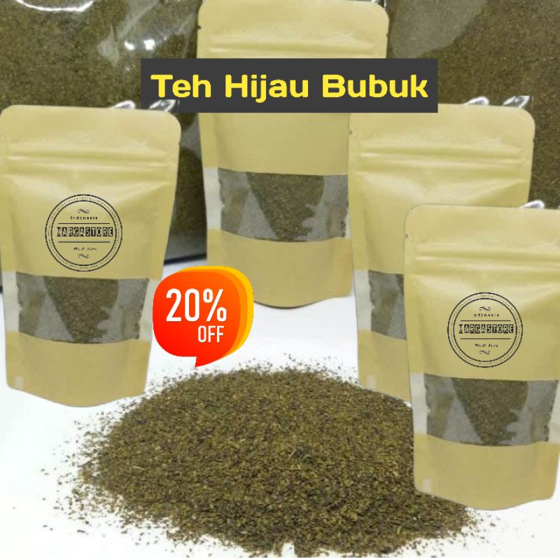 

Teh Hijau | Teh Hijau Bubuk 1000gr | Green Tea Fanning