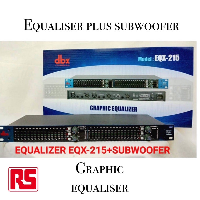 EqualiserDbx eqx215 plus subwoofer
