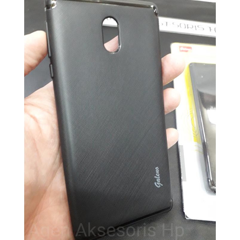 Slim Cross Nokia 3 2017 Android 5.0 inchi Softshell with Frame Line - Hitam
