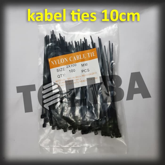 kabel tis / cable tie / kabel ties hitam 10 cm 100mm / alat pengikat