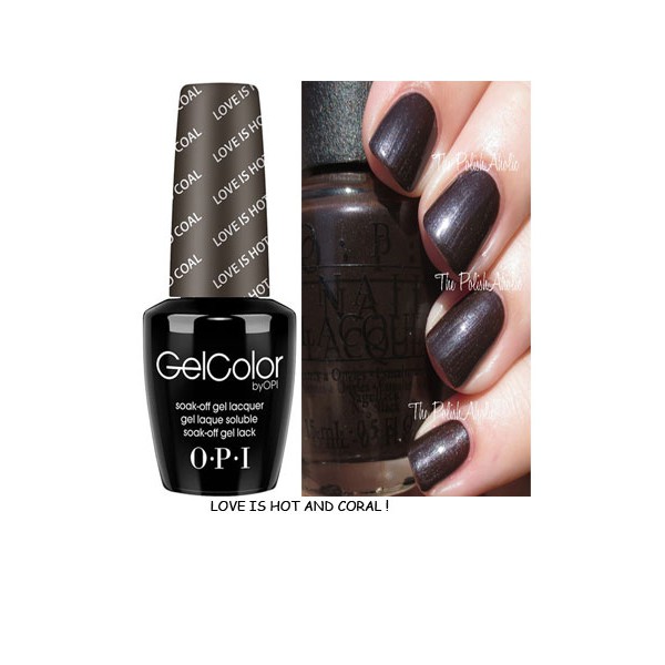 Opi Gel Colour Gwen Stefani Holiday-Love is Hot and Coal