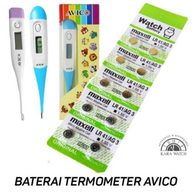 1 STRIP / 10.PC BATERAI JAM TANGAN ANAK | TERMOMETER LR41 | AG3 | 392