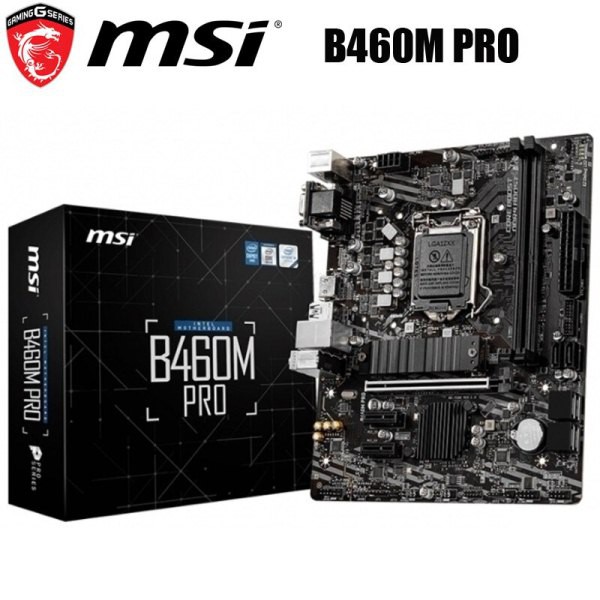 MSI Intel B460M PRO Motherboard Soket LGA 1200