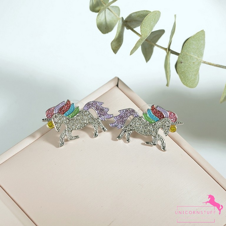 Anting Anting Unicorn Diamond Anak Perempuan Kado Anak Cewek Big Size