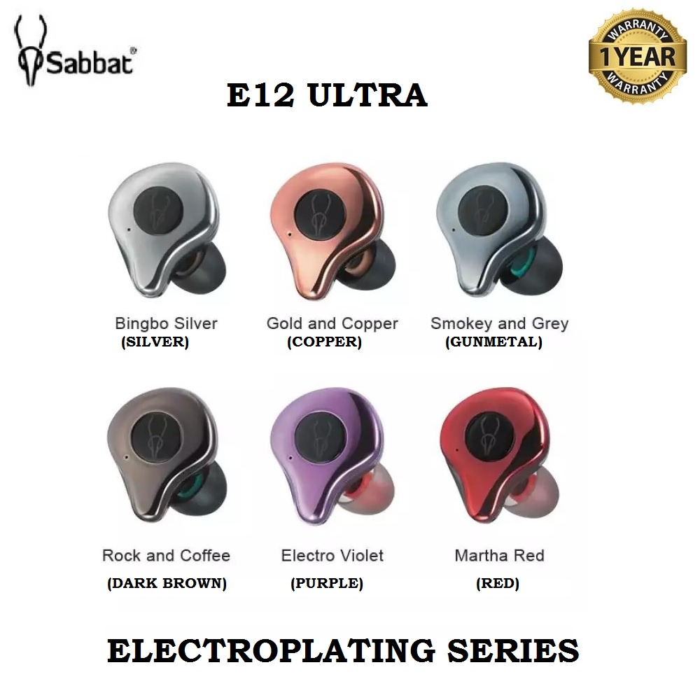 SABBAT E12 ULTRA ELECTROPLATING SERIES - Bluetooth 5.0 TWS Earphones