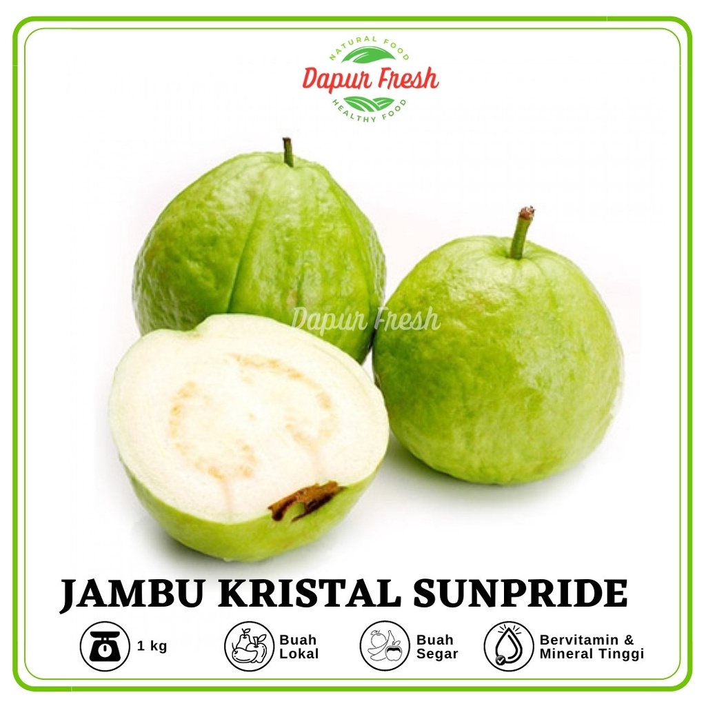 Jual Jambu Kristal 1kg / Buah Jambu Kristal SunPride DapurFresh jambu