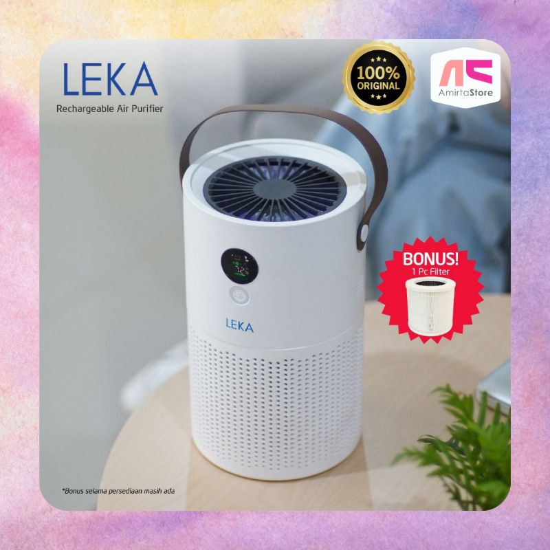 Air Purifier Leka Rechargeable - Leka AP7809 - Pemurni udara tanpa kabel / portable