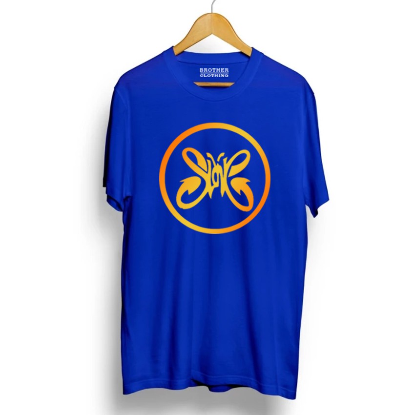 Kaos Distro Slank Circel Big Gold - Abu Misty Premium