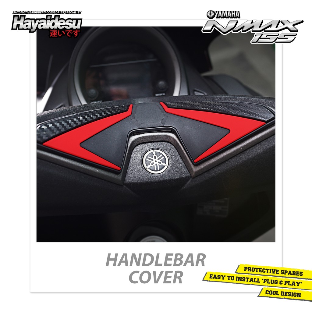 

Hayaidesu Handlebar Protector Cover Yamaha Nmax Aksesoris Decal Variasi Carbon Pelindung Stang Nmax