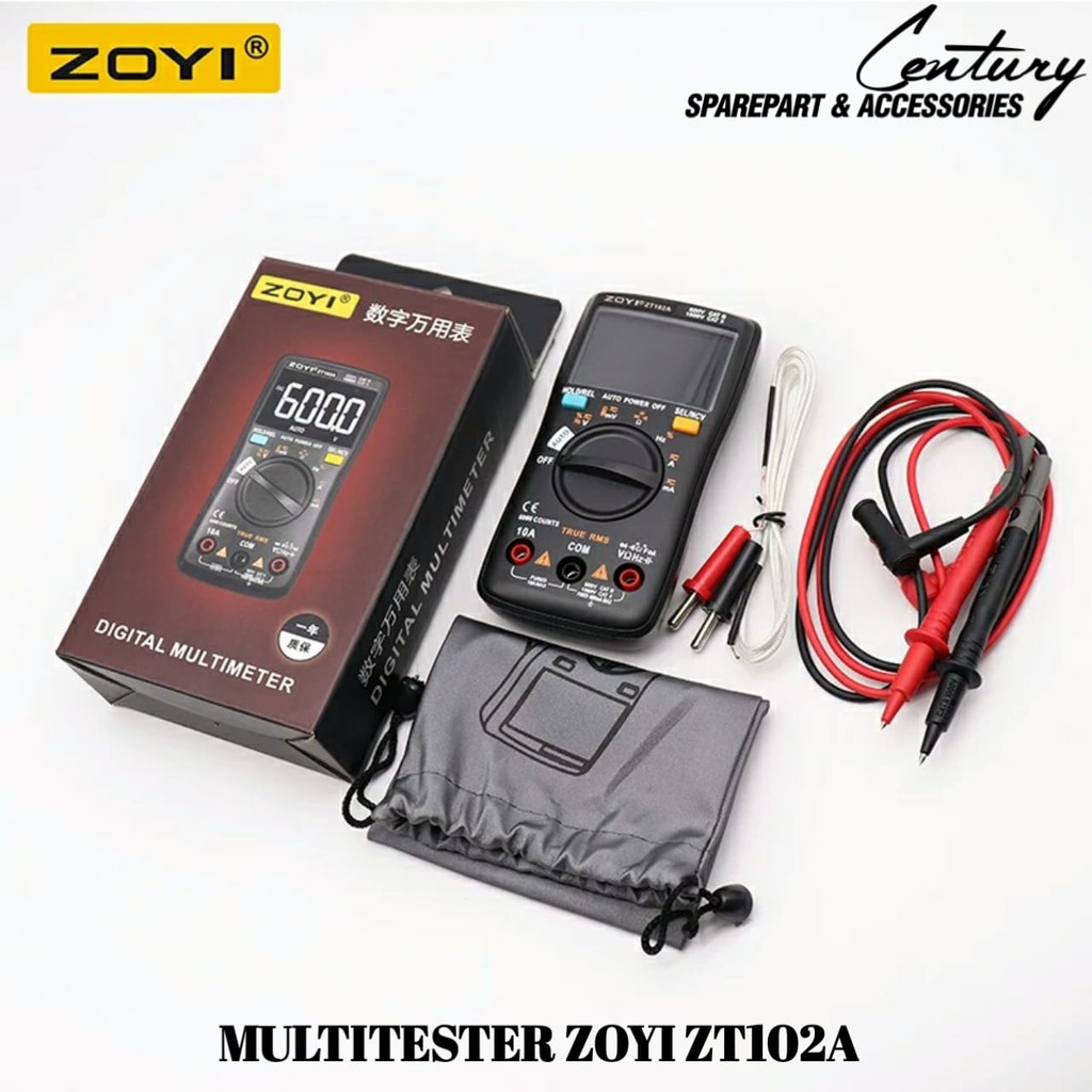 Jual DIGITAL MULTITESTER ZOYI ZT102A ORIGINAL Shopee Indonesia