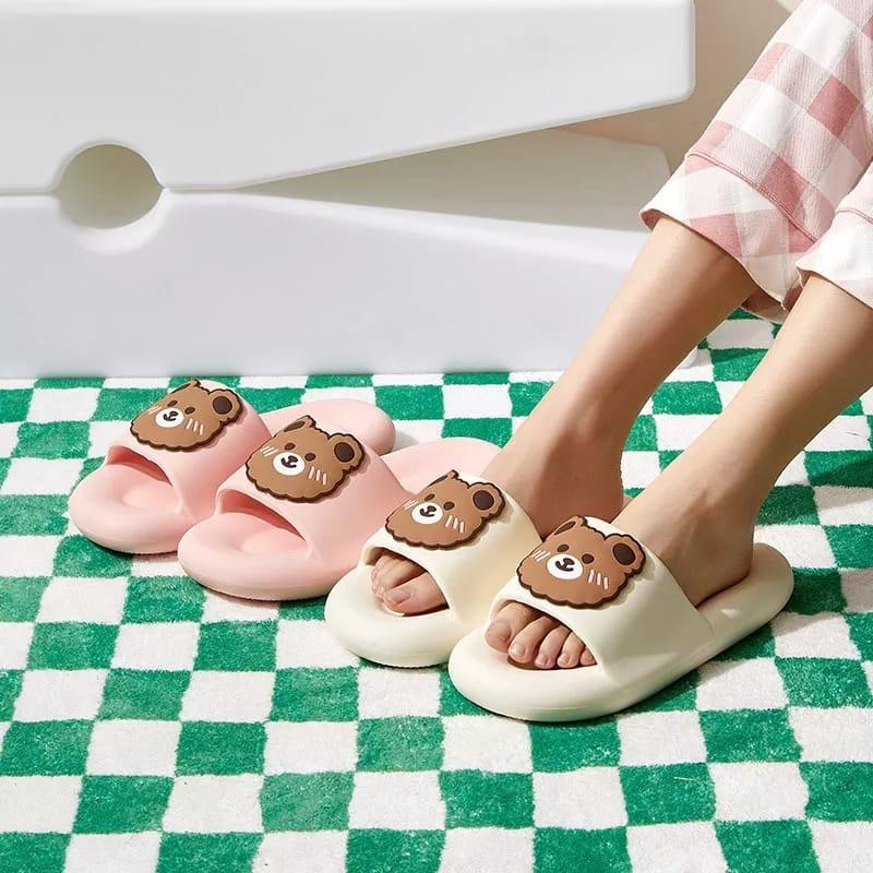 (COD) Sandal Jelly Slop Wanita Rubber Sandal Rumah Fashion MALL SHOPPING