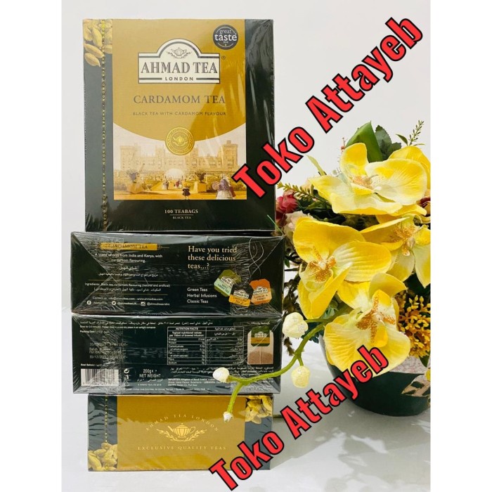 

(BISA COD) Ahmad Tea London With cardamom 100 Teh Celup Kapulaga + Black Tea