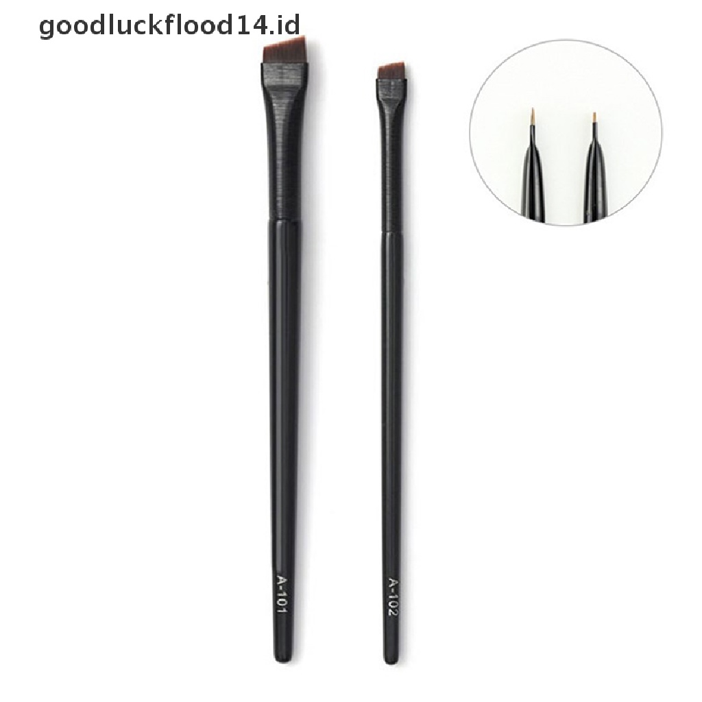 [OOID] Super Thin Eyebrow Brush Eyeliner Brush Synthetic Hair Angled Sharp MakeUp Tools ID