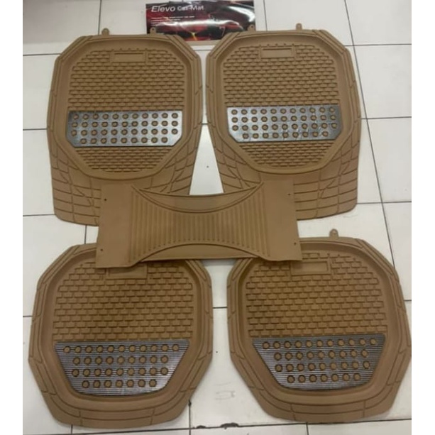 Karpet Mobil / Karpet Mobil Universal Karpet Mobil Elevo / Karpet Karet Elevo Karbon 5 pcs / Karpet Mobil Tebal Universal Mangkok