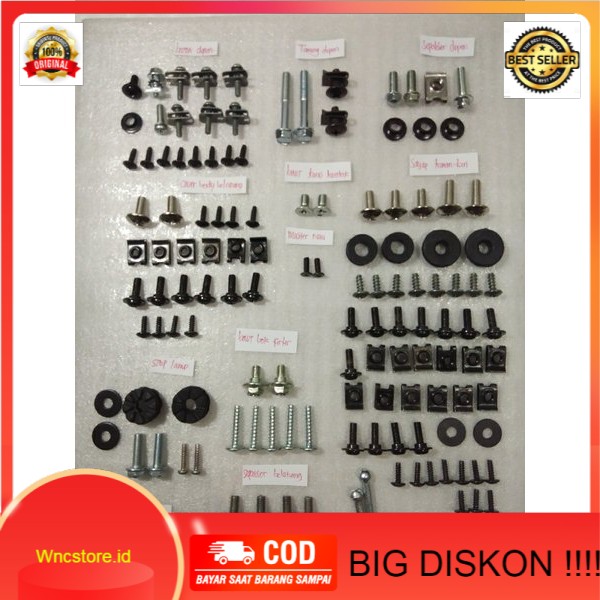 {TERMURAH}   baut lengkap karet bosh baut Buat motor supra x125R