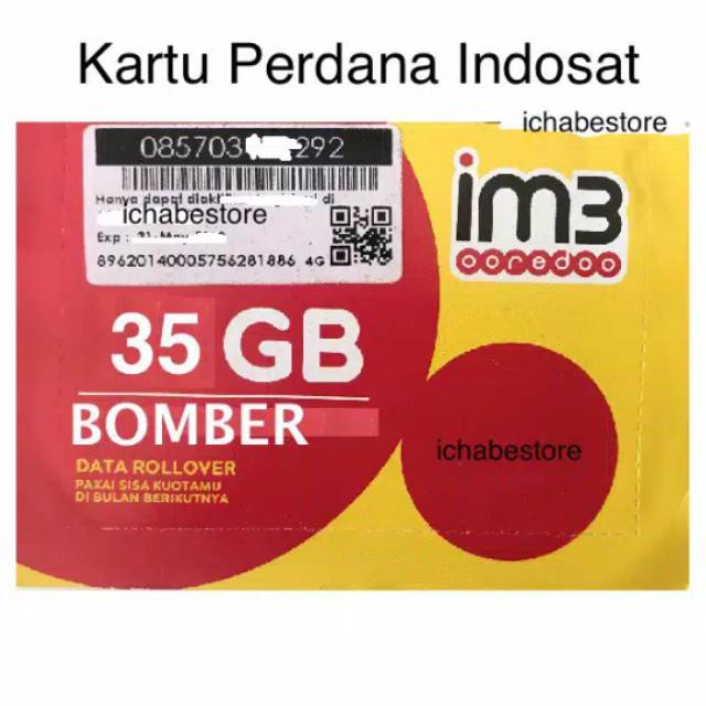 Perdana indosat 35 gb