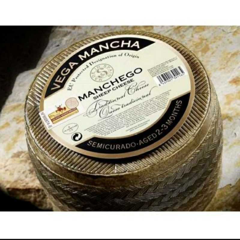 

Keju manchego pasteurised sheep cheese 2 -3 months | Vega mancha 3 - 3.5 Kg