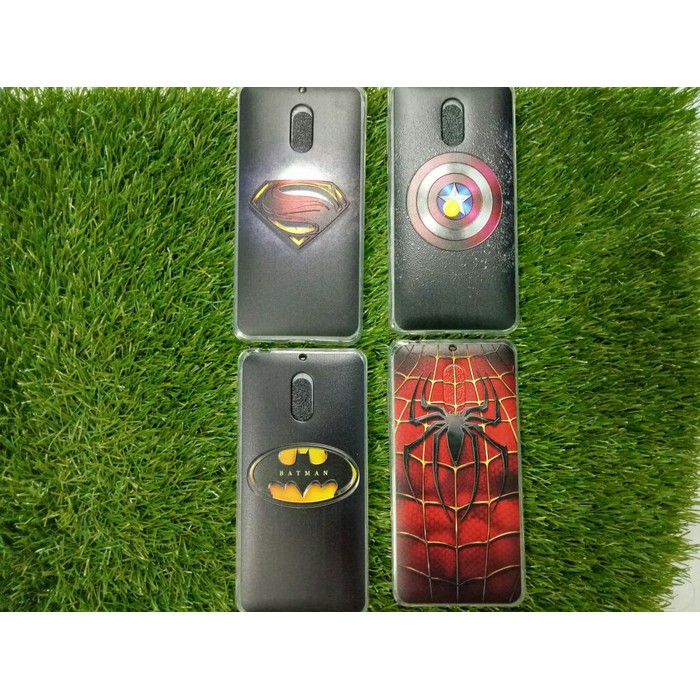 Softcase Ultrathin Silikon Case Gambar Timbul Marvel Oppo F7