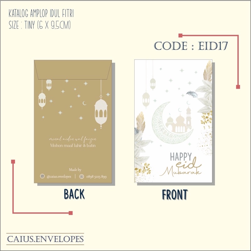 

AMPLOP LEBARAN / AMPLOP IDUL FITRI EID17