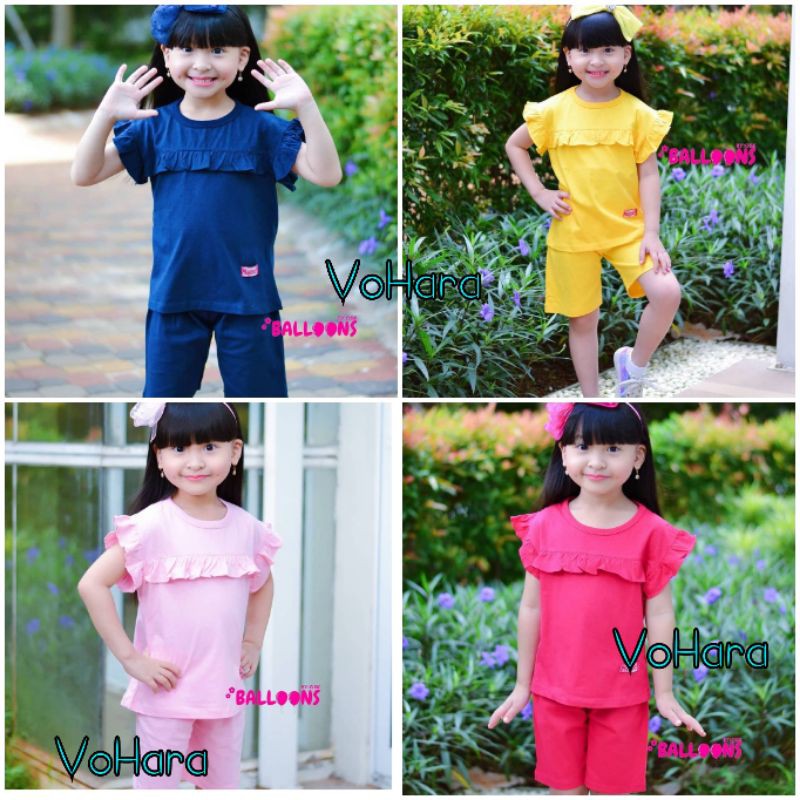 Candy Set by Ballons Setelan Kaos Anak Perempuan