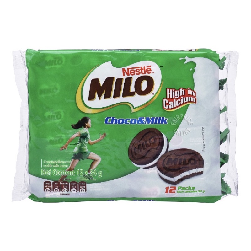 

Milo Cookies Sandwich - Choco & Milk