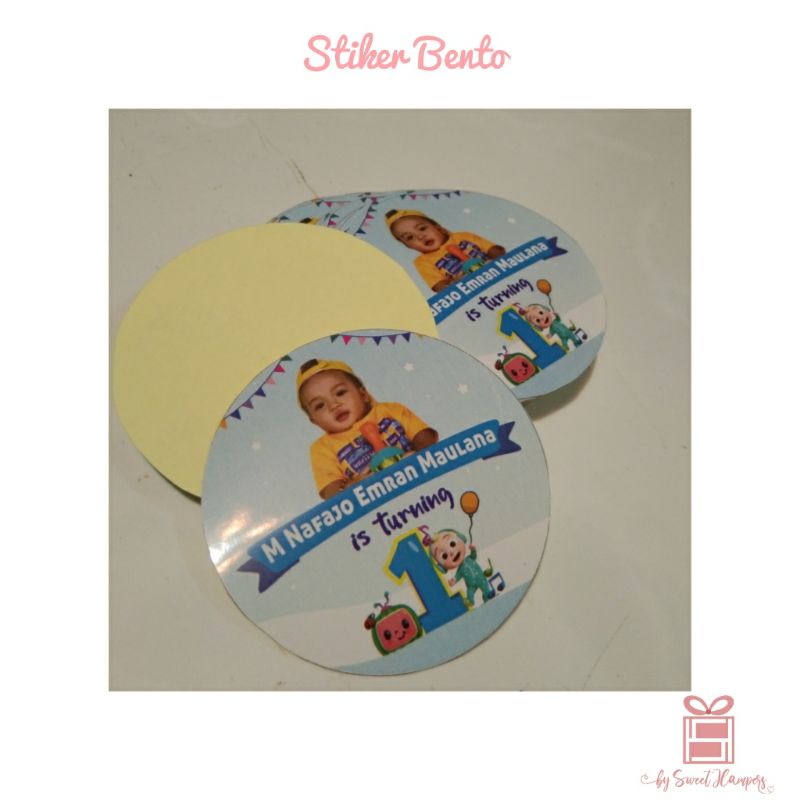 

STICKER BULAT/PERSEGI UNTUK BENTO KOTAK MAKAN DAN TUMPENG MINI ULANG TAHUN ANAK