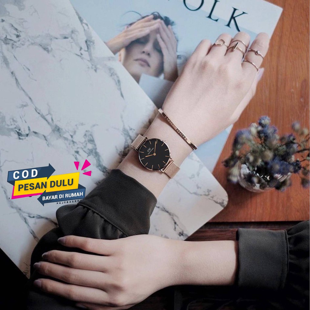 New Jam Tangan Fashion Wanita Guess Model Terbaru Kotak Chrono Detik Tanggal Aktif Tali Rubber Fashi