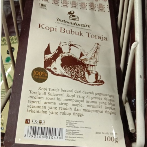 

Indoculinaire Kopi Bubuk Toraja 100 gr