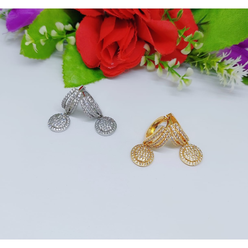 Anting permata lapis emas perhiasan xuping jewelry A,B 0032