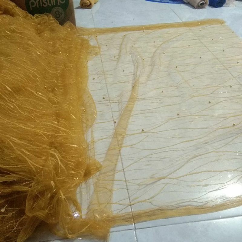 Kain Tile Akar Mutiara ORI Lembut Kreasi 0.5m